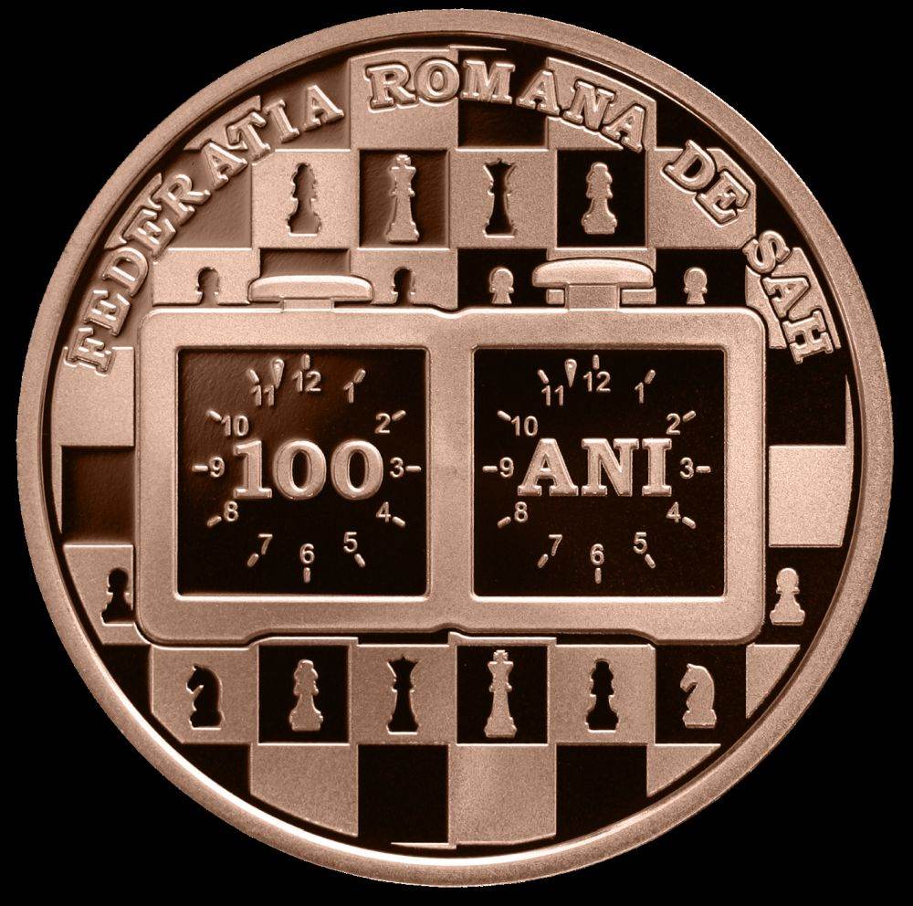 BNR lansează o monedă aniversară dedicată Centenarului Federaţiei Române de Şah